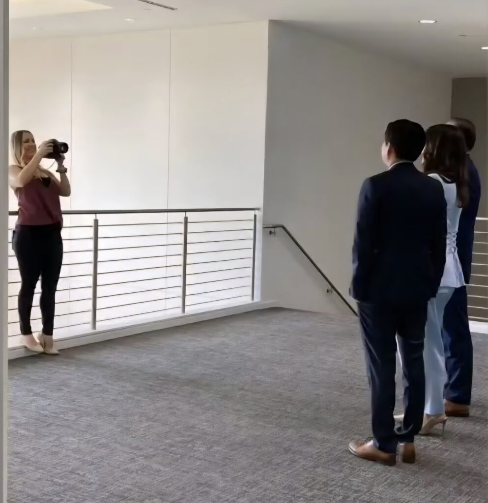 Professional photographer capturing Business group photos in Orange County, California.
