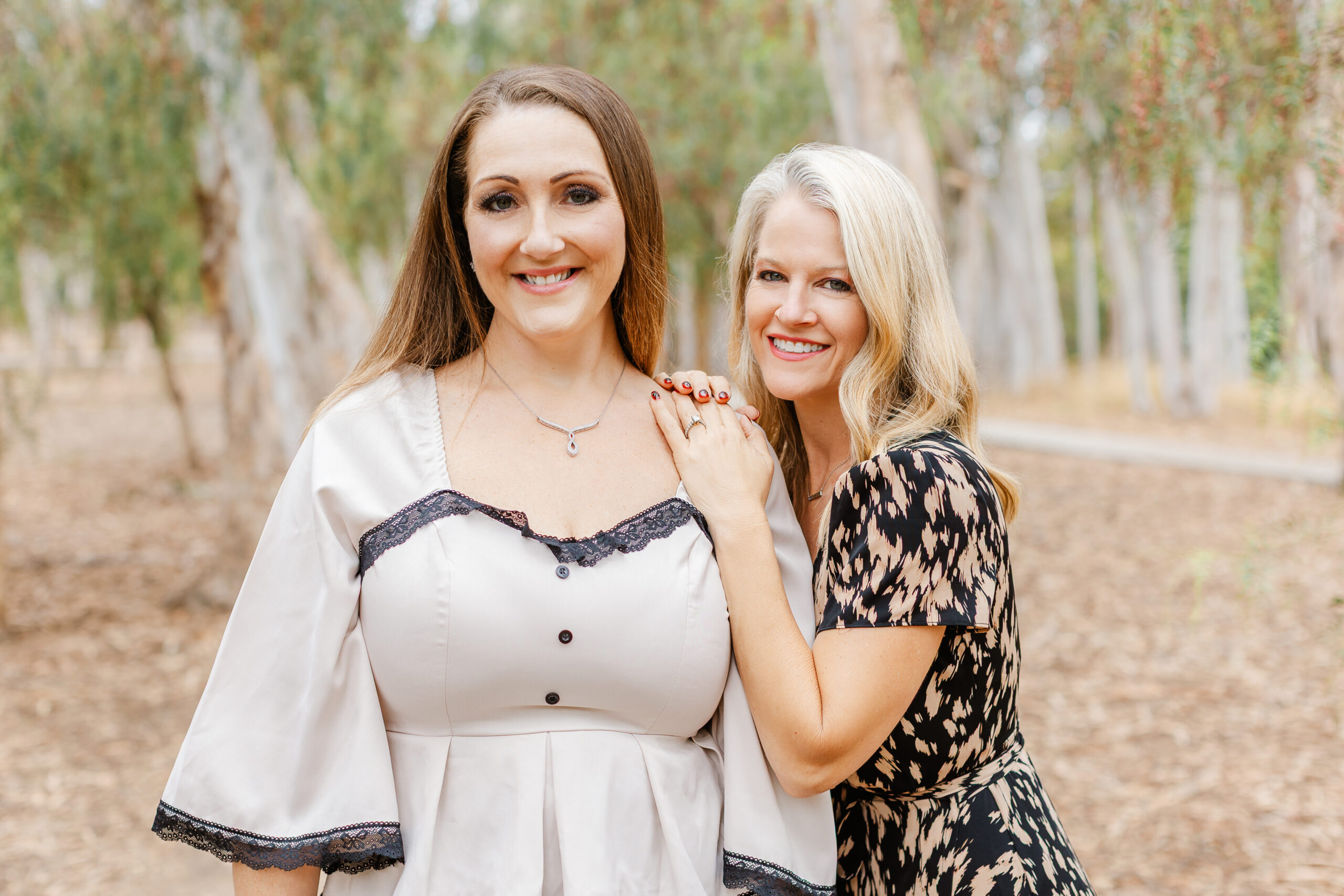 Confident woman entrepreneur speaking with emotion during Orange County portrait session.